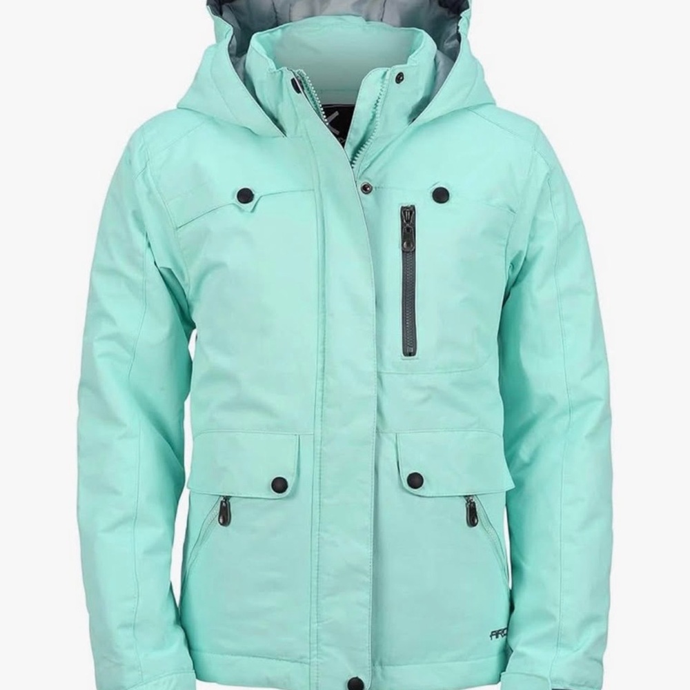 Kids Mint Hooded Winter Jacket - Brand: